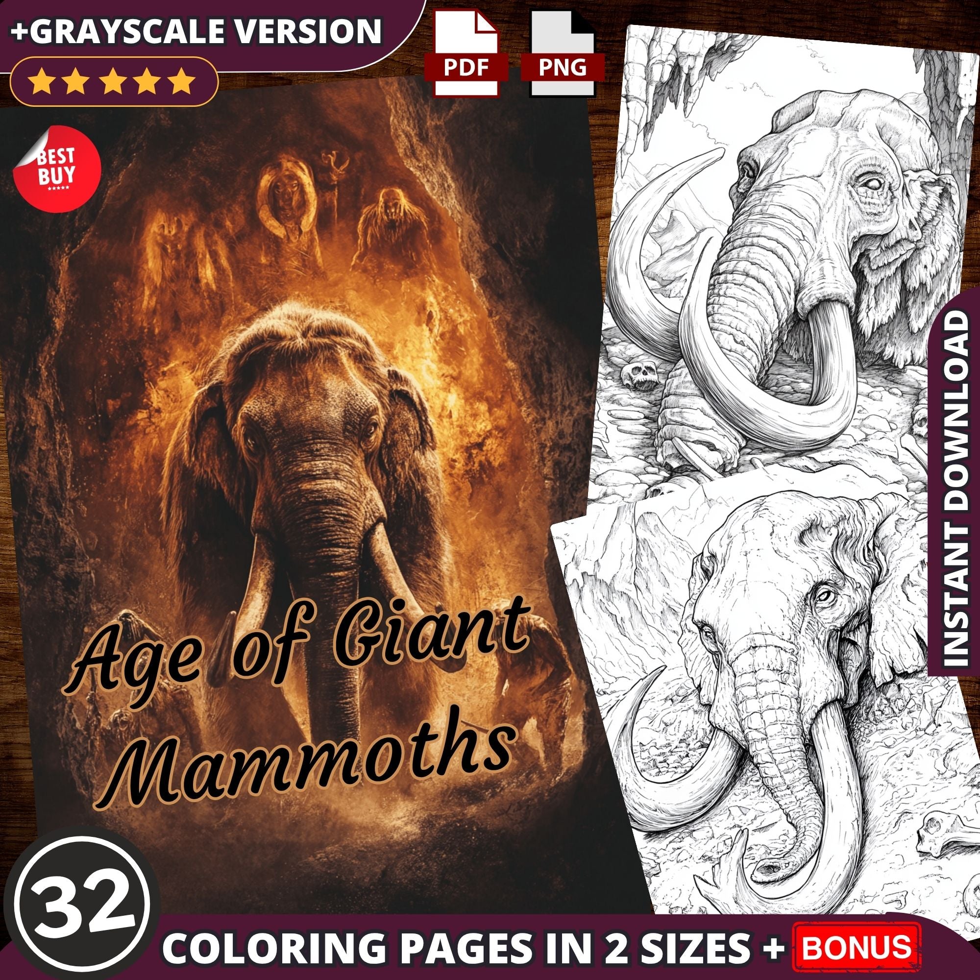 Age Of Mammoth Coloring Pages