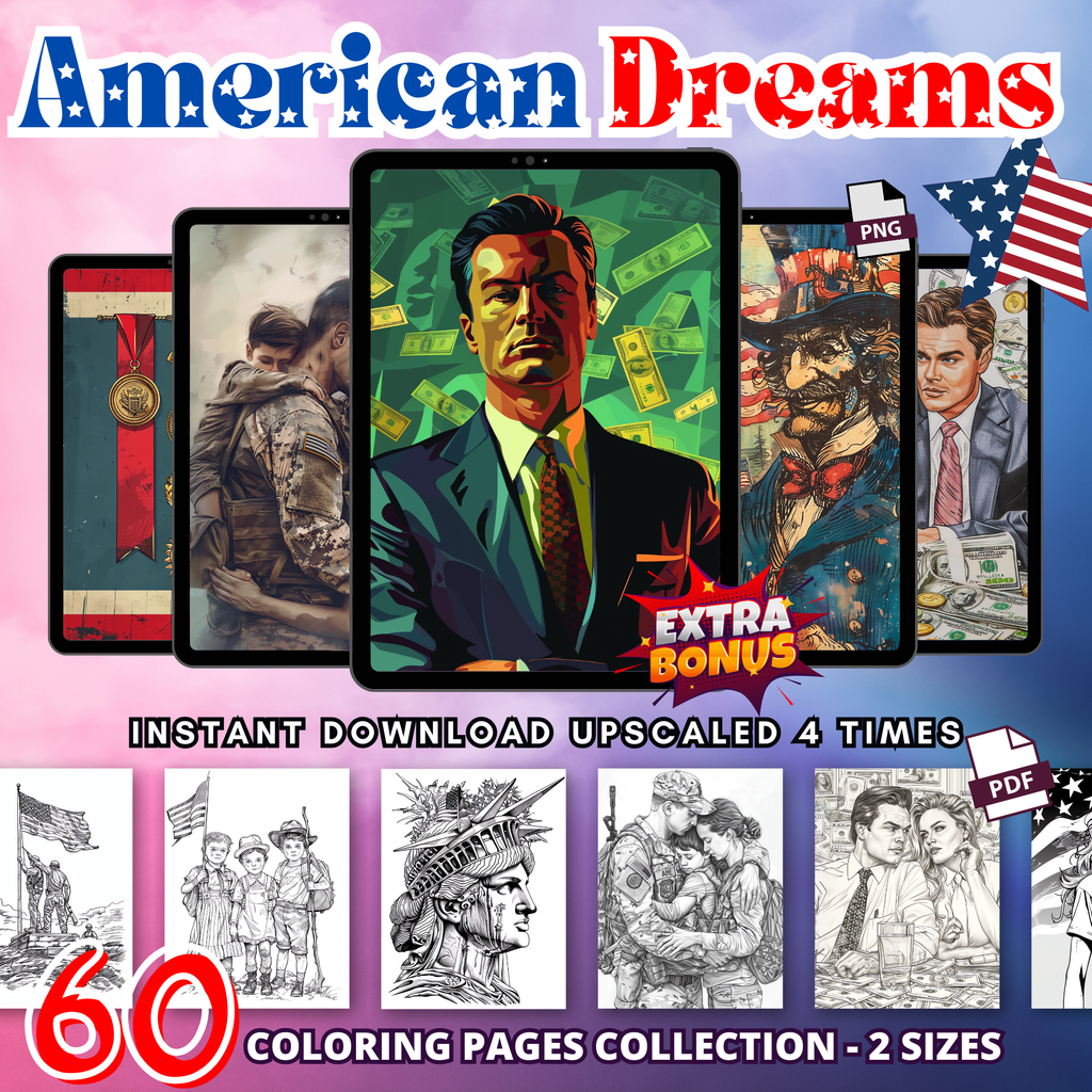 American Dreams Coloring Pages
