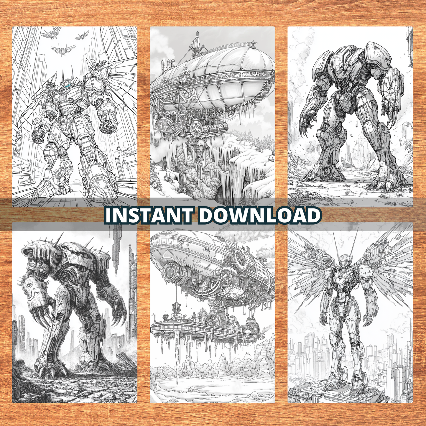 Futuristic Roboverse Coloring Pages