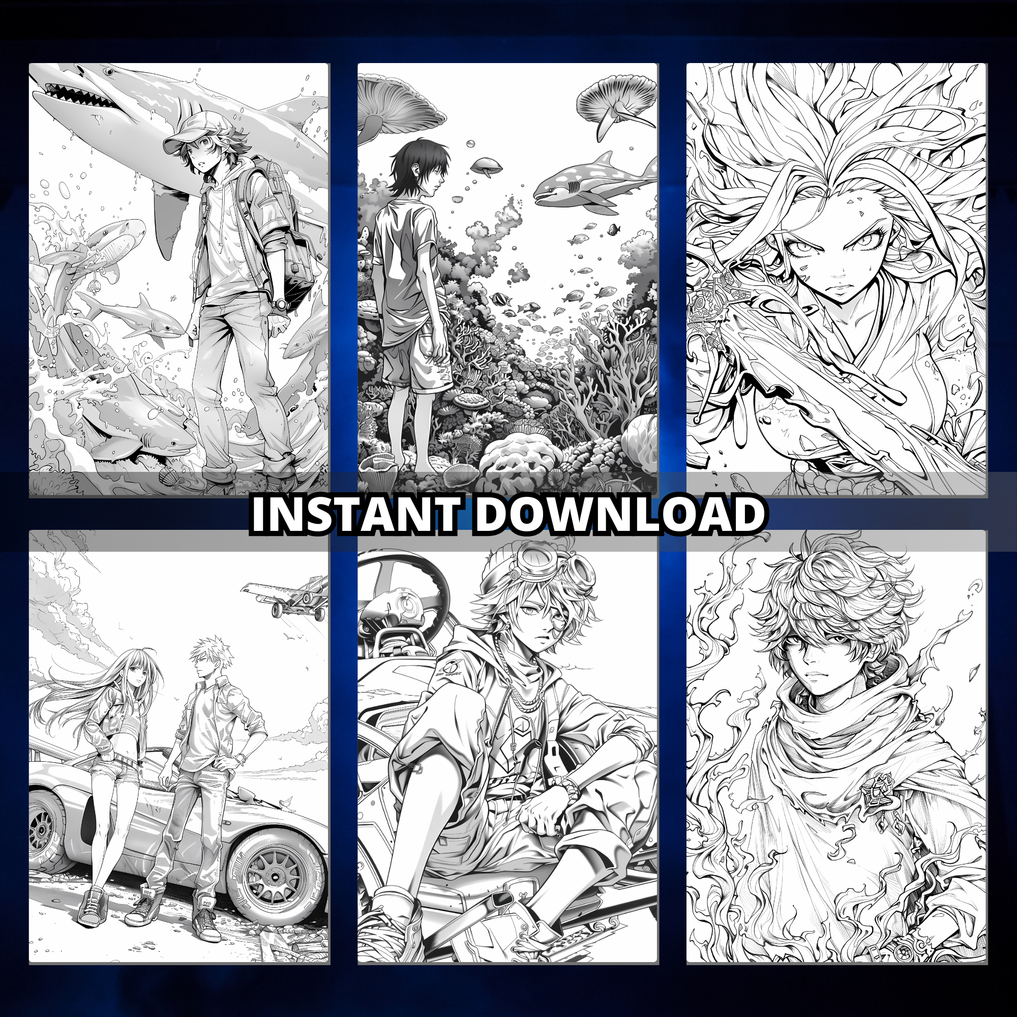 Anime Adults Coloring Pages