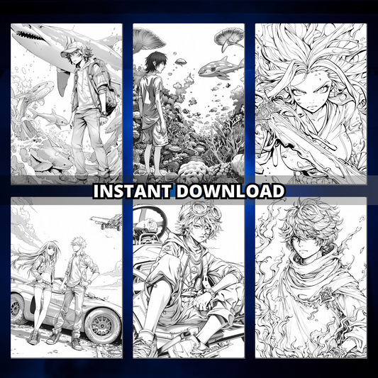 Coloriages d'anime pour adultes