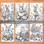 Easter Bunny Coloring Pages