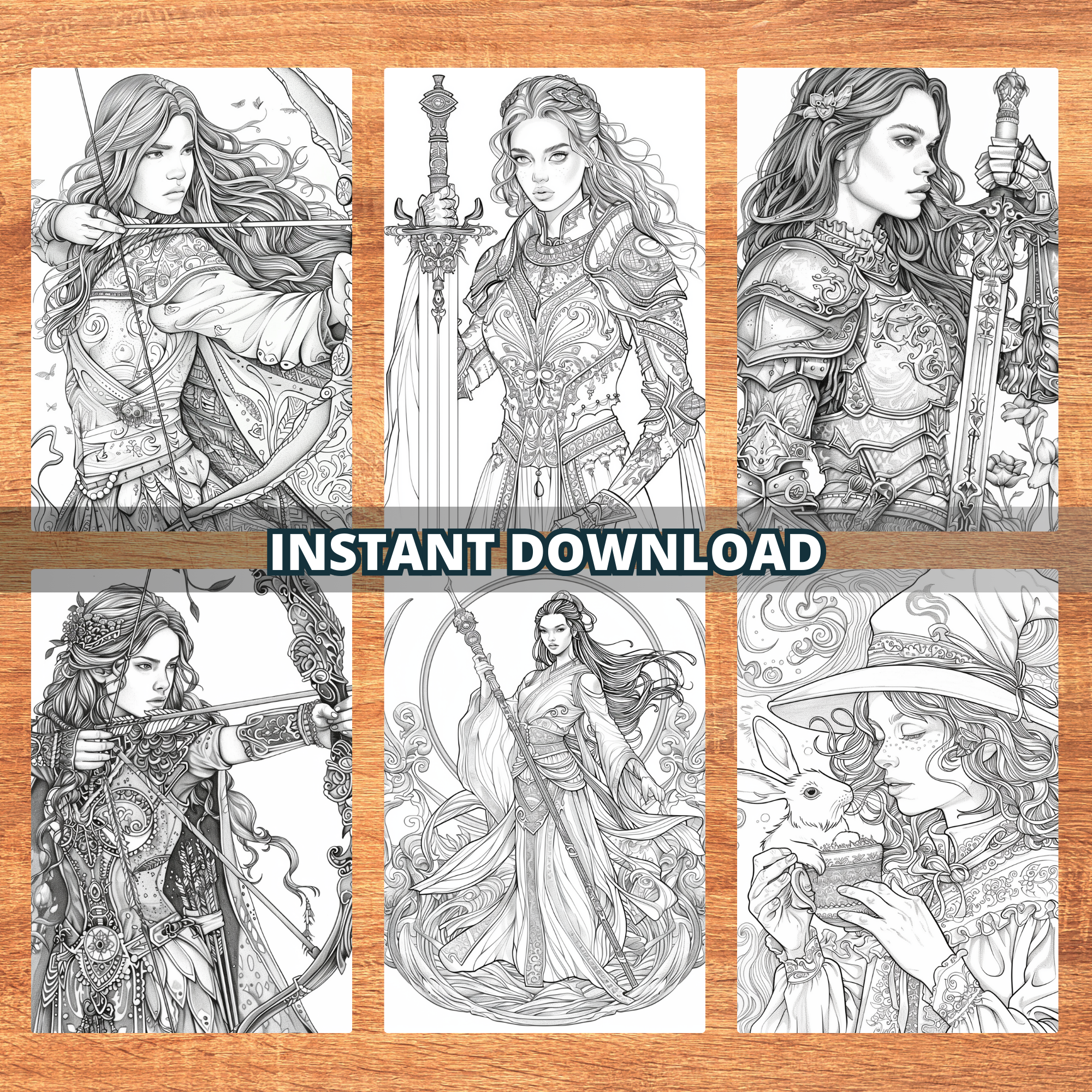 Girlie Heroes Coloring Pages