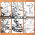 The Great Mountains' Volcanoes Coloring Pages