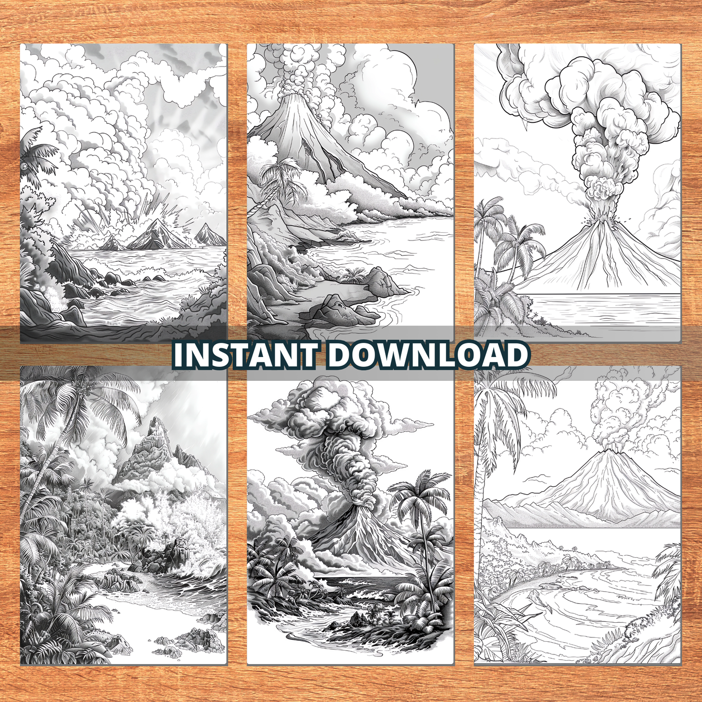 The Great Mountains' Volcanoes Coloring Pages