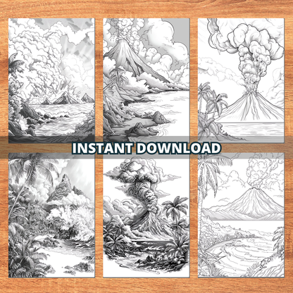 The Great Mountains' Volcanoes Coloring Pages