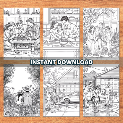 Family Love Coloring Pages