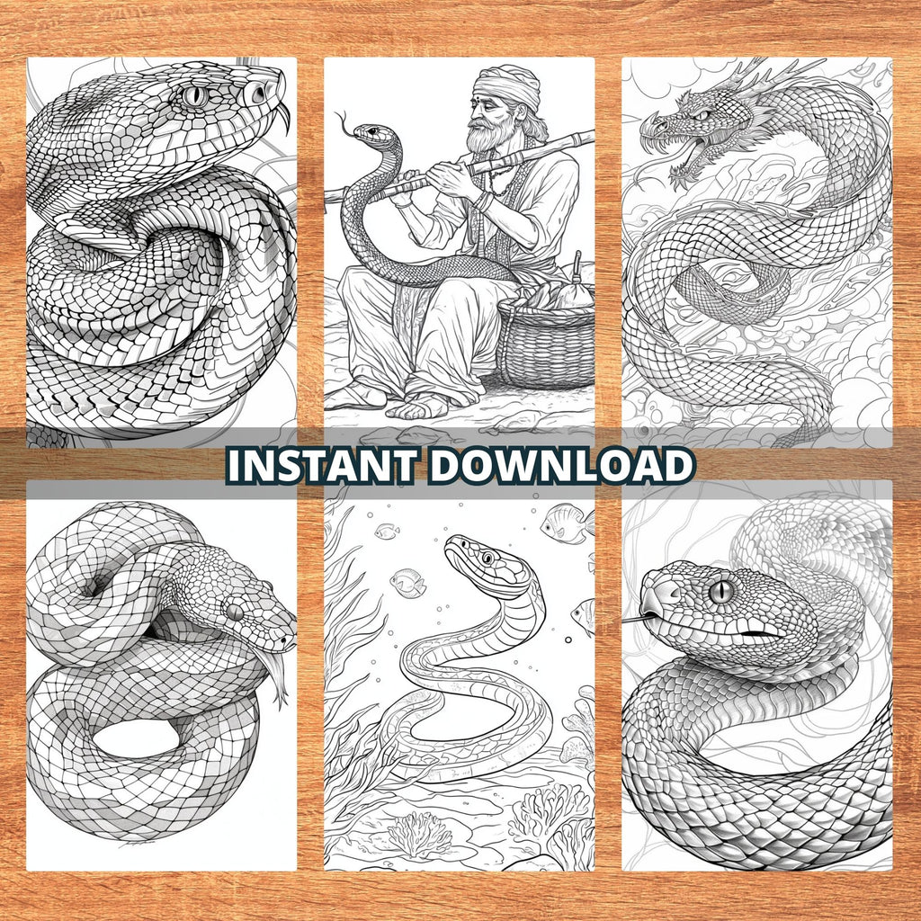 Ssensational Snakes Coloring Pages