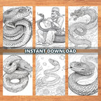Ssensational Snakes Coloring Pages