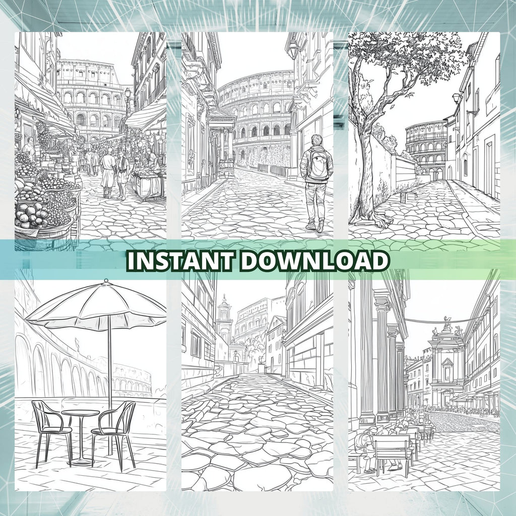 The Italian Coliseum Coloring Pages