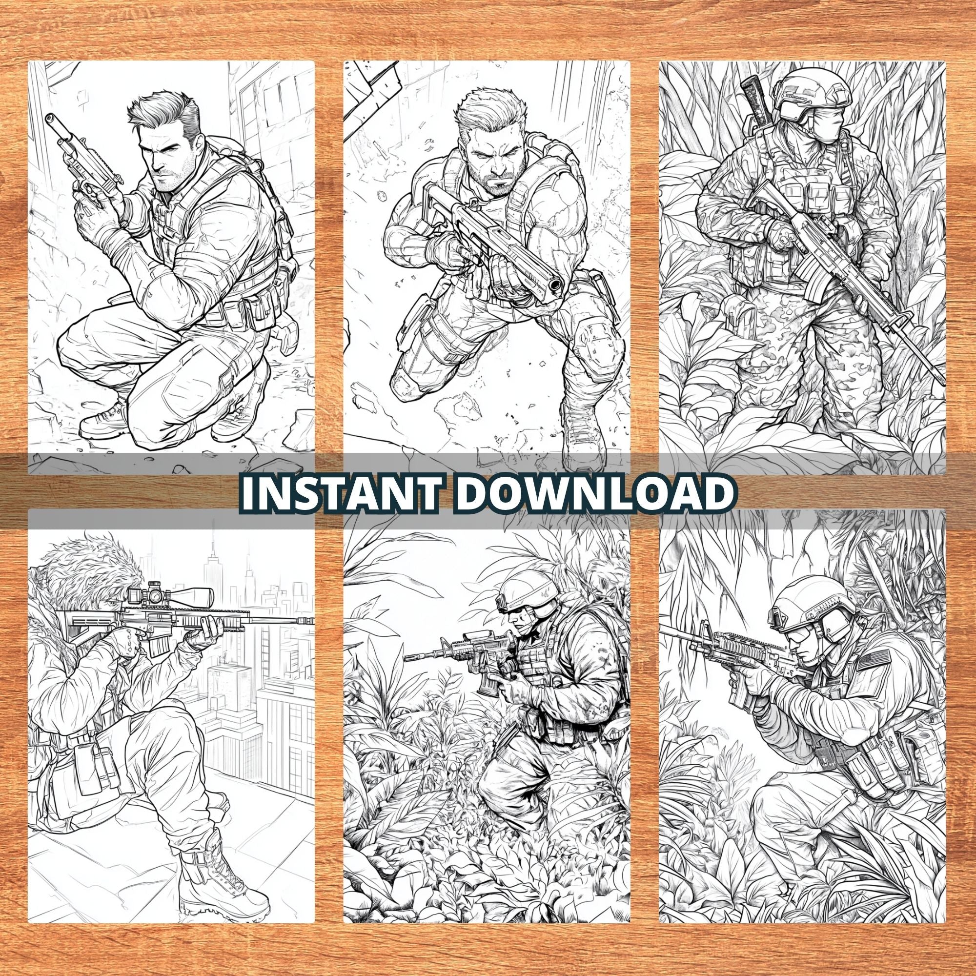 Commandos Guy Coloring Pages