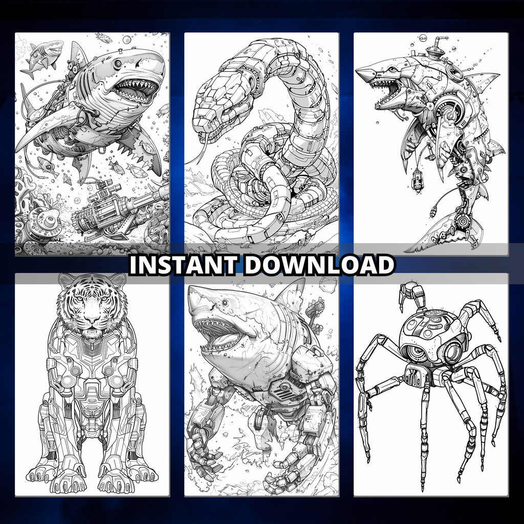 Armoured Giant Animals Coloring Pages