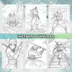 Worriers Of Shadow Coloring Book Pages