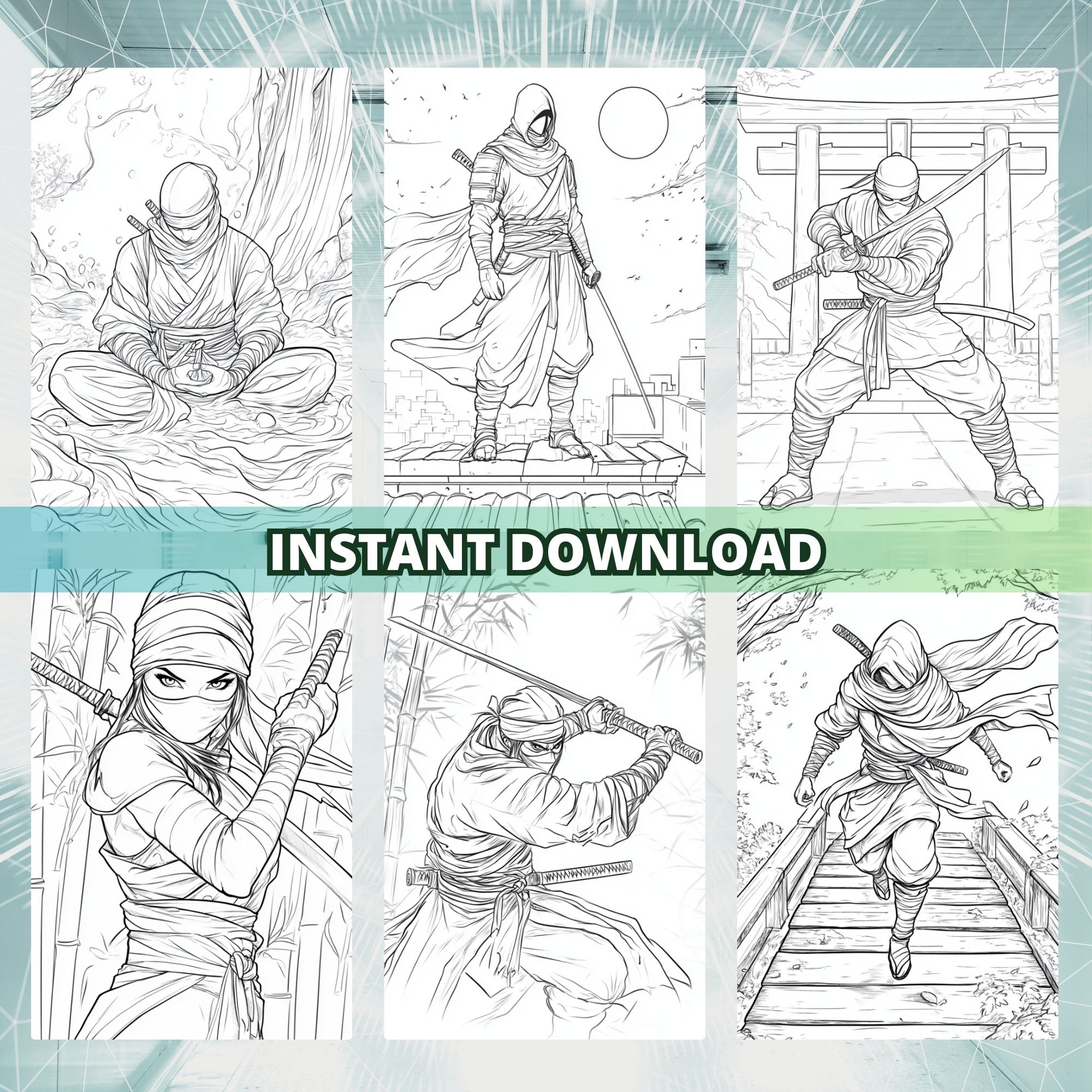 Worriers Of Shadow Coloring Book Pages