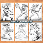 Squash Girl Coloring Pages