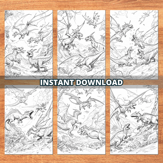 Coloriages de dinosaures méchants