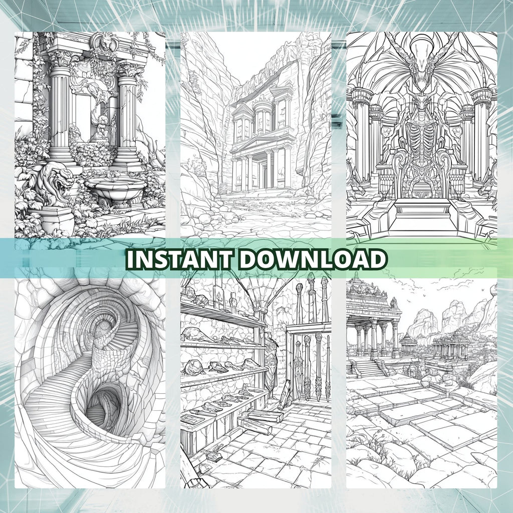 Hidden Empires Coloring Book Pages