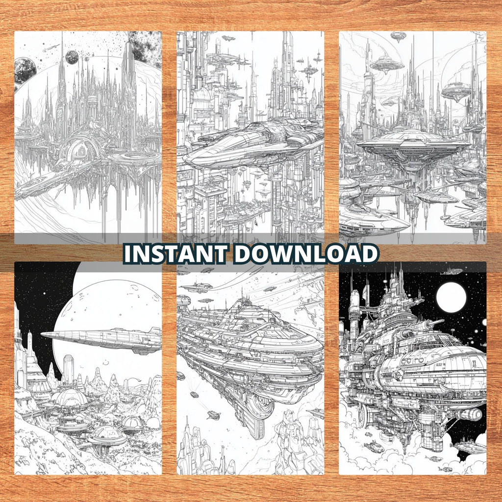 Voyagers of the Cosmos Coloring Pages