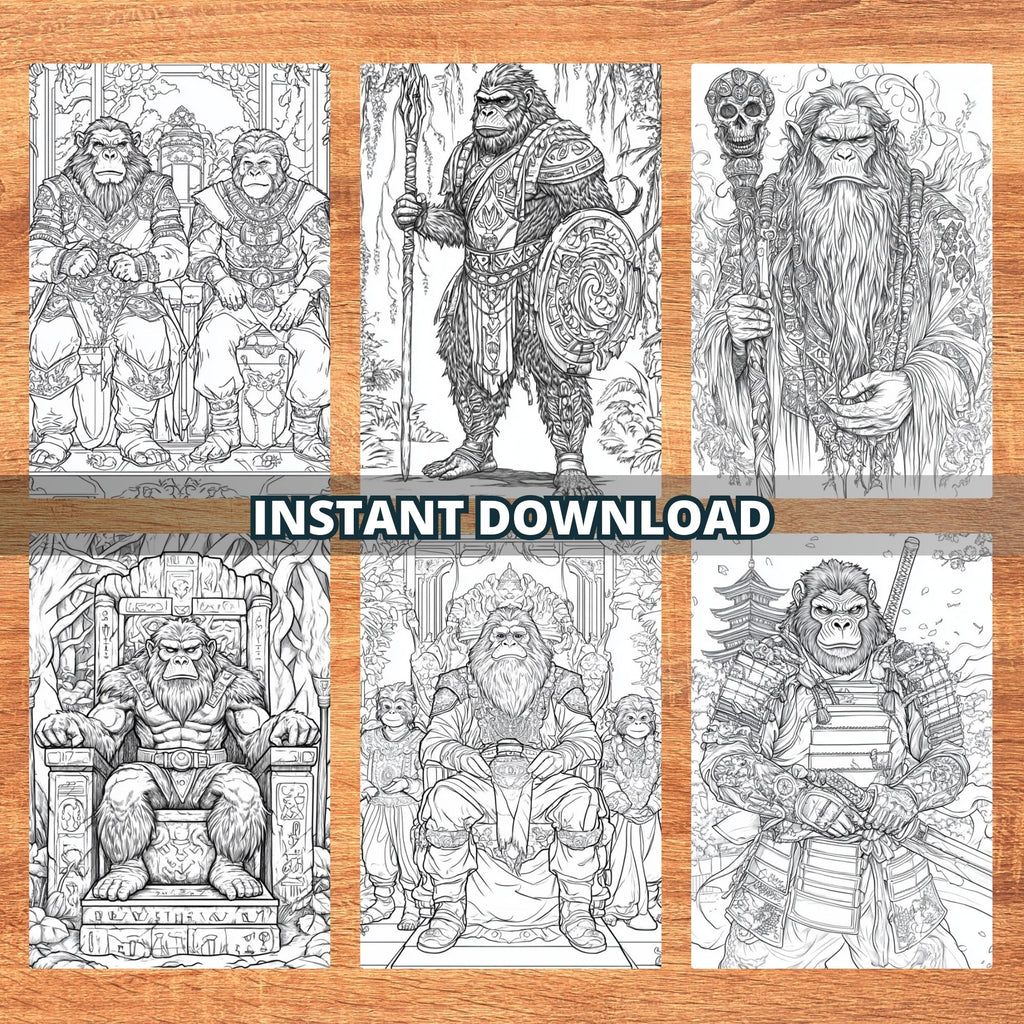 Ape Dynasty Coloring Pages