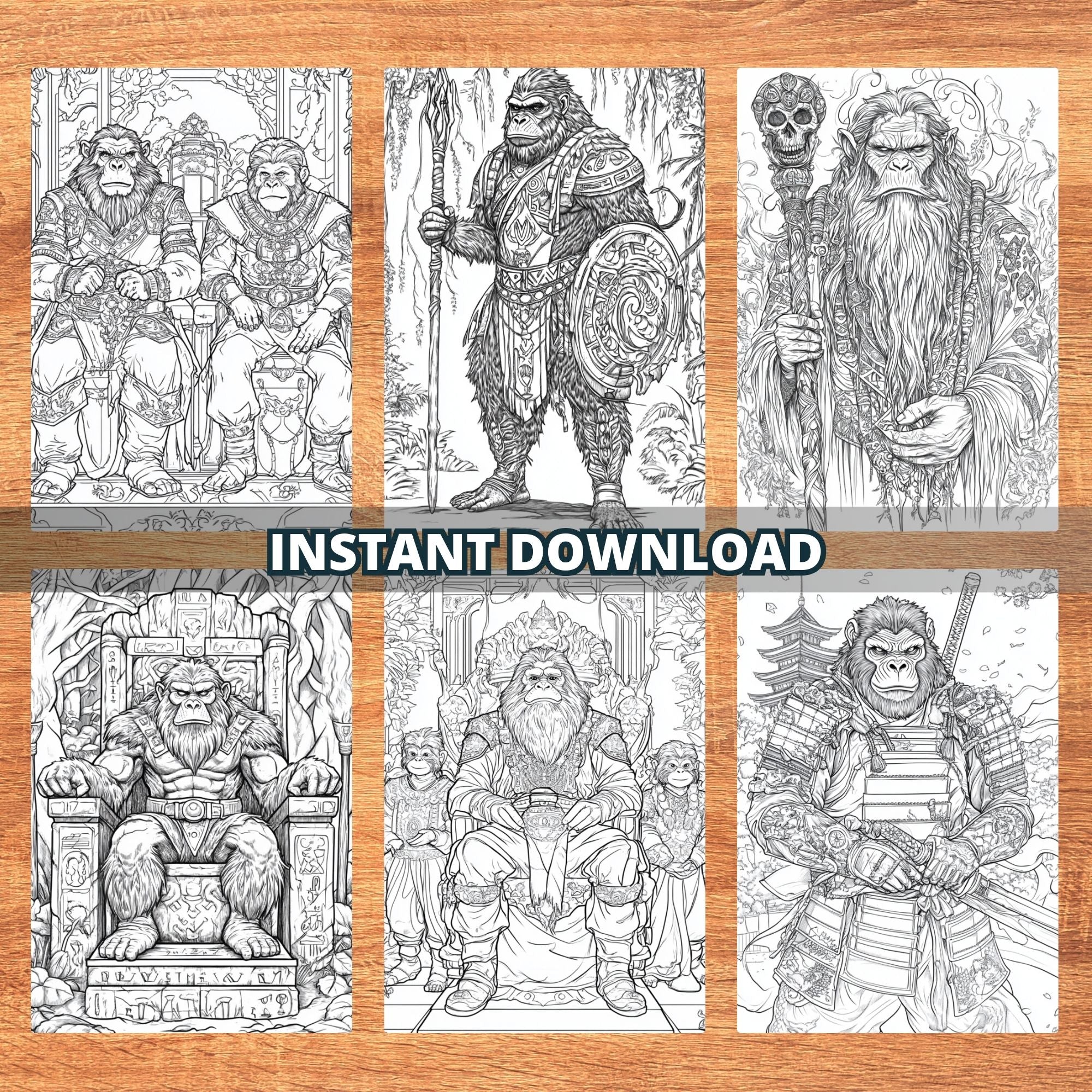 Ape Dynasty Coloring Pages
