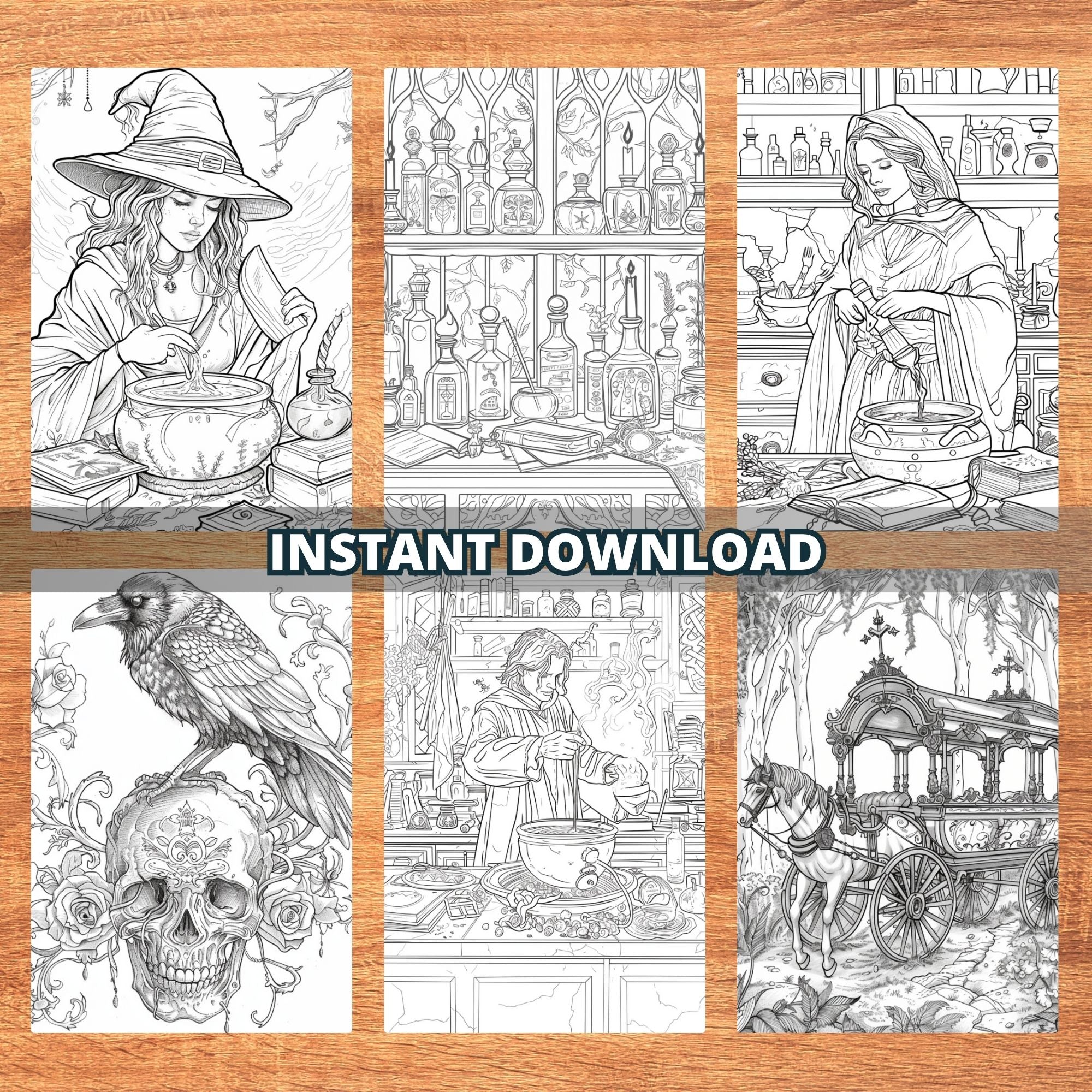 Enchantment Gothics Coloring Pages