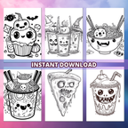 Spooky Delicious Food Coloring Pages