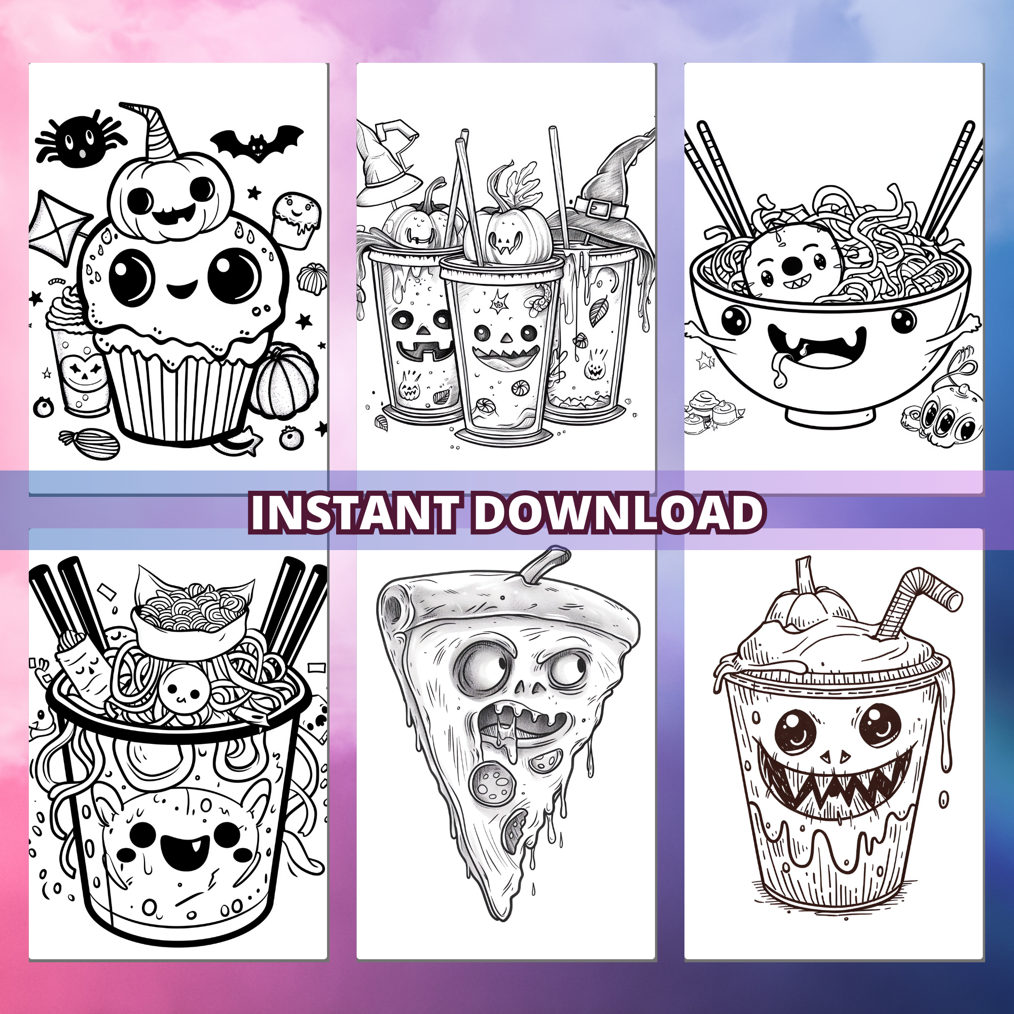 Spooky Delicious Food Coloring Pages