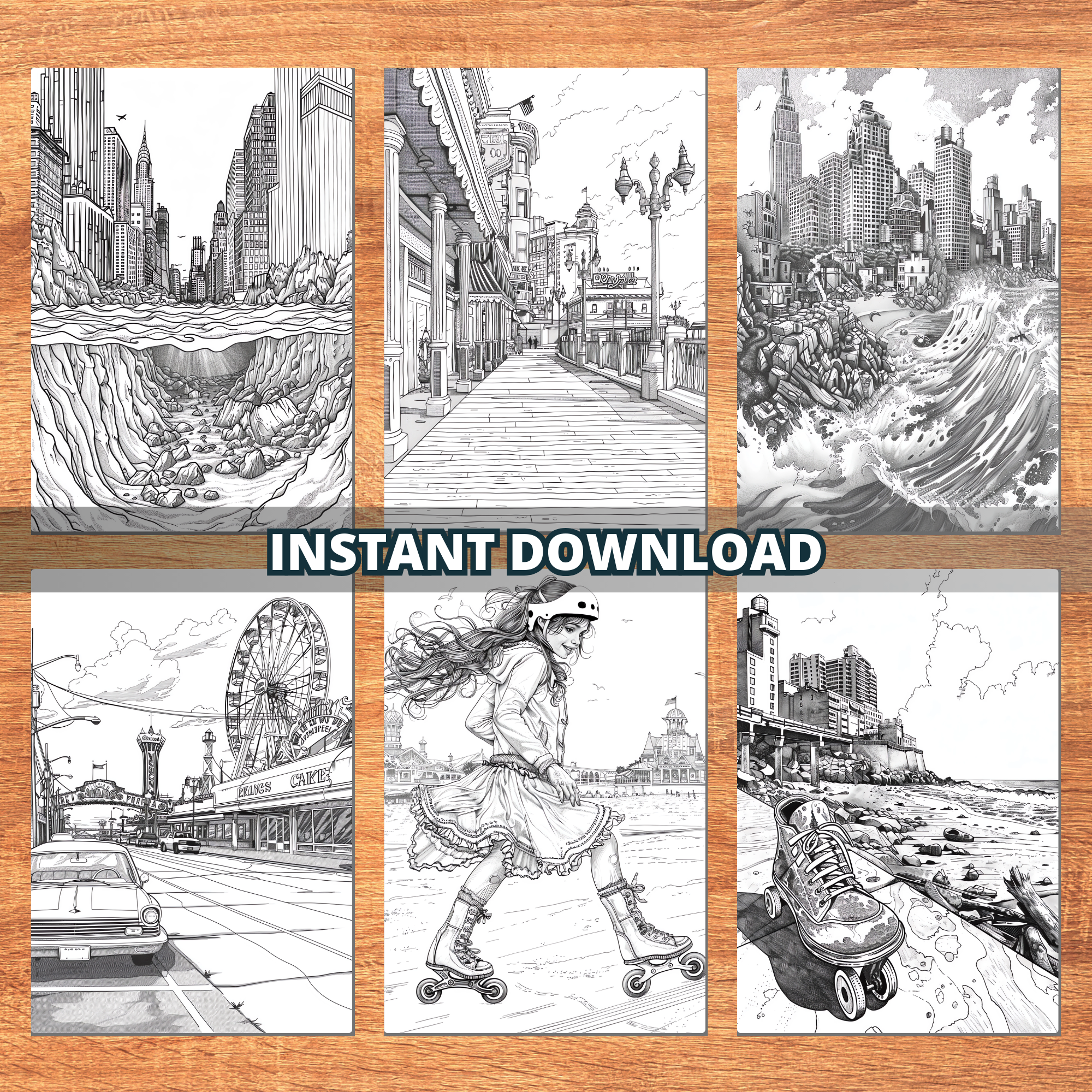 Cityscapes Coloring Pages