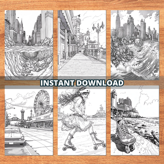 Coloriages de paysages urbains