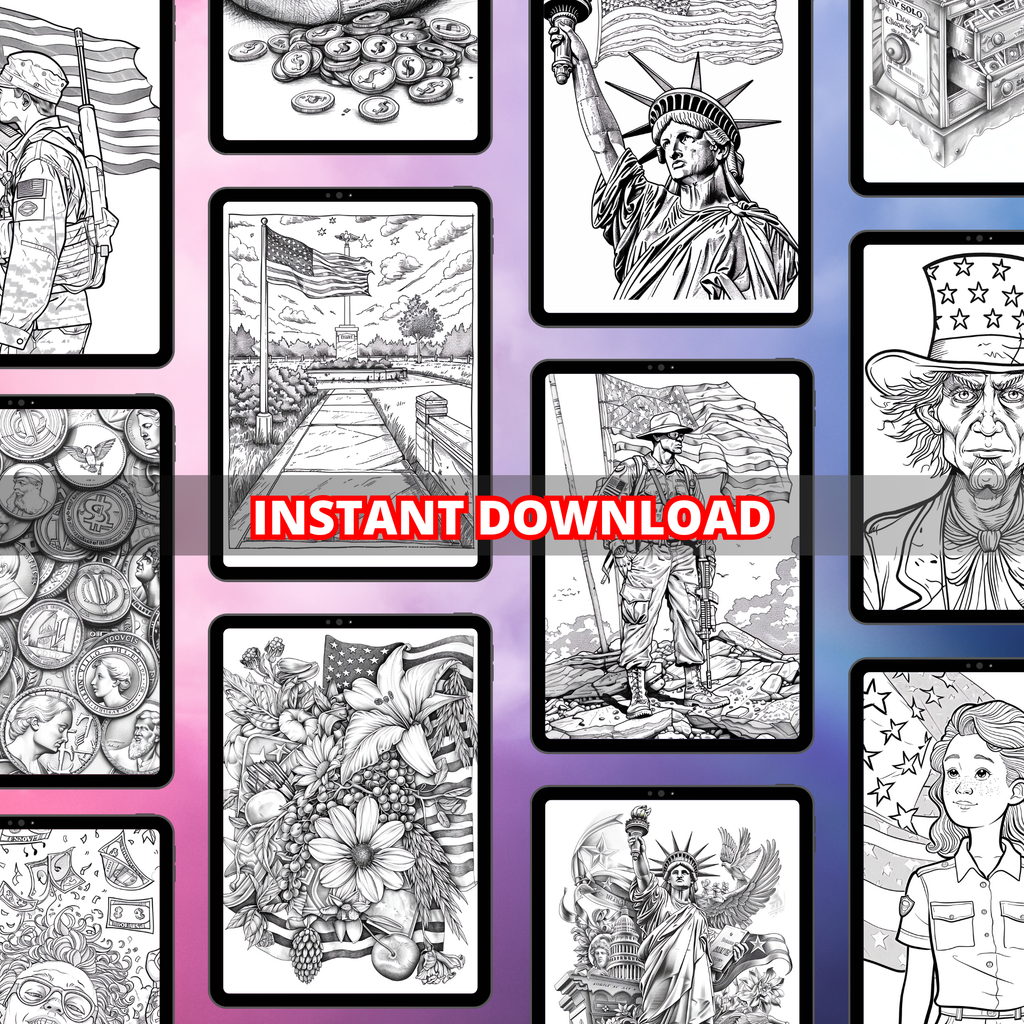 American Dreams Coloring Pages