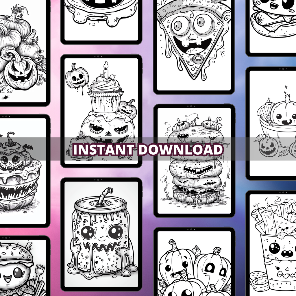 Spooky Delicious Food Coloring Pages