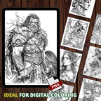 Beast Hunters' Realm Coloring Pages