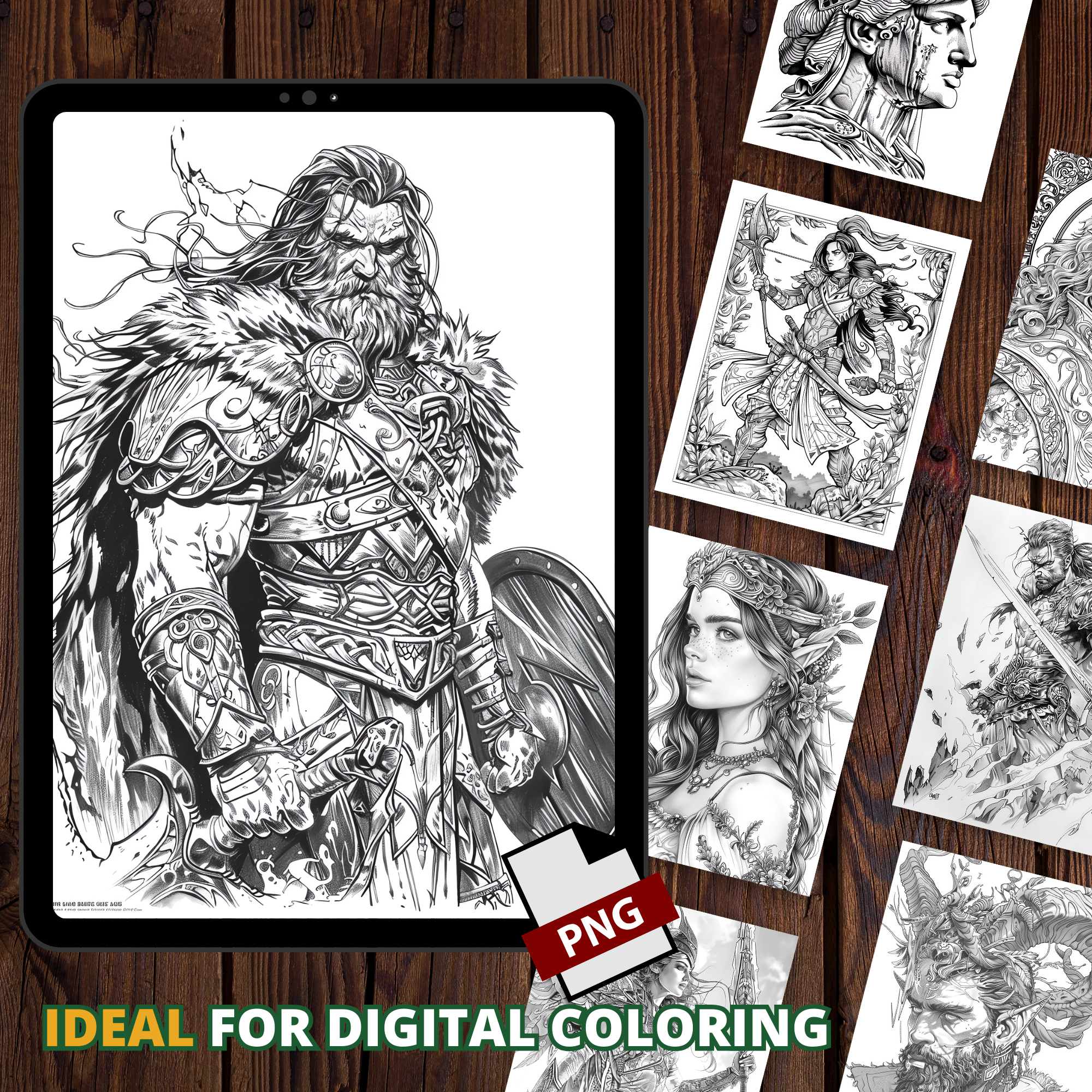 Beast Hunters' Realm Coloring Pages