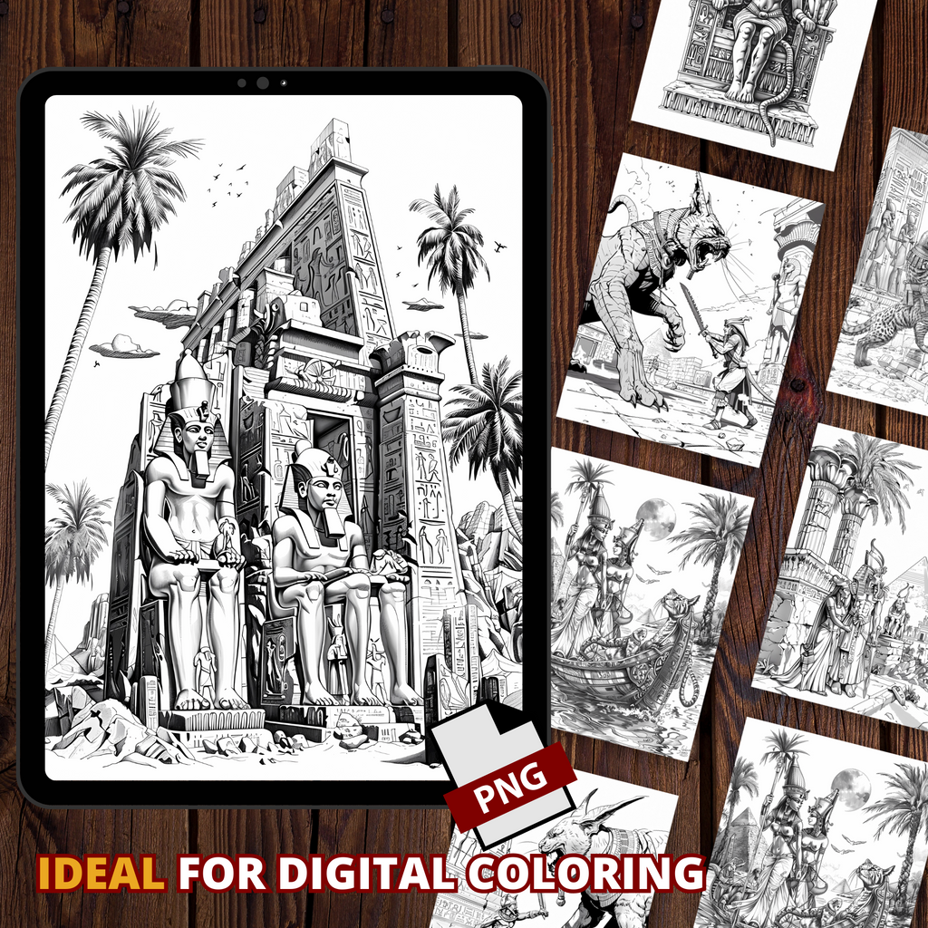 Ancient Egyptian Stories Coloring Pages