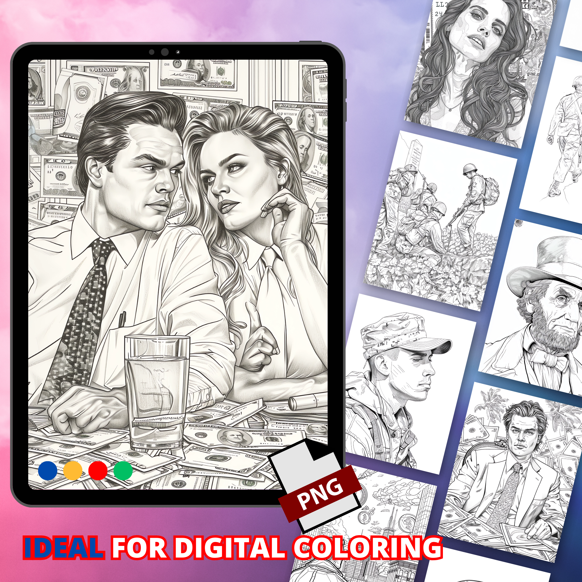 American Dreams Coloring Pages