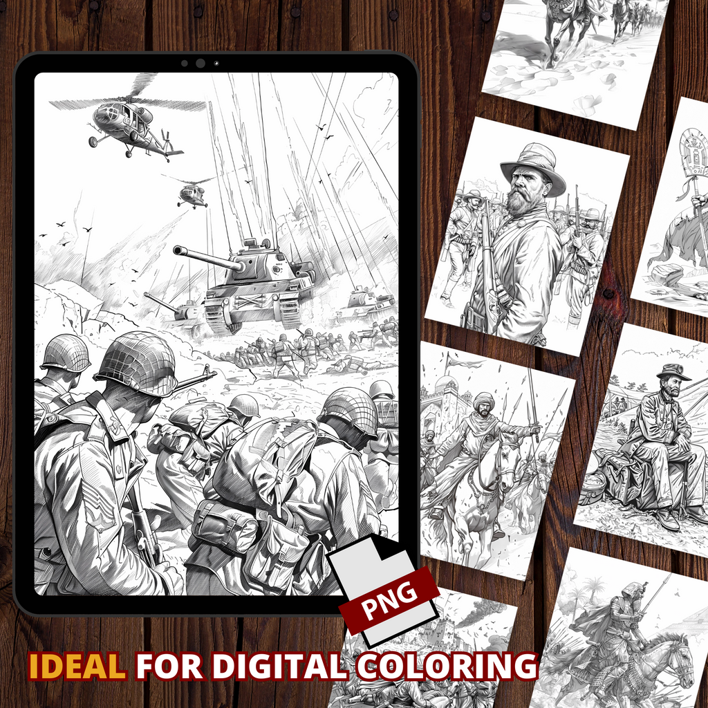 History Wars' Battlefields Coloring Pages