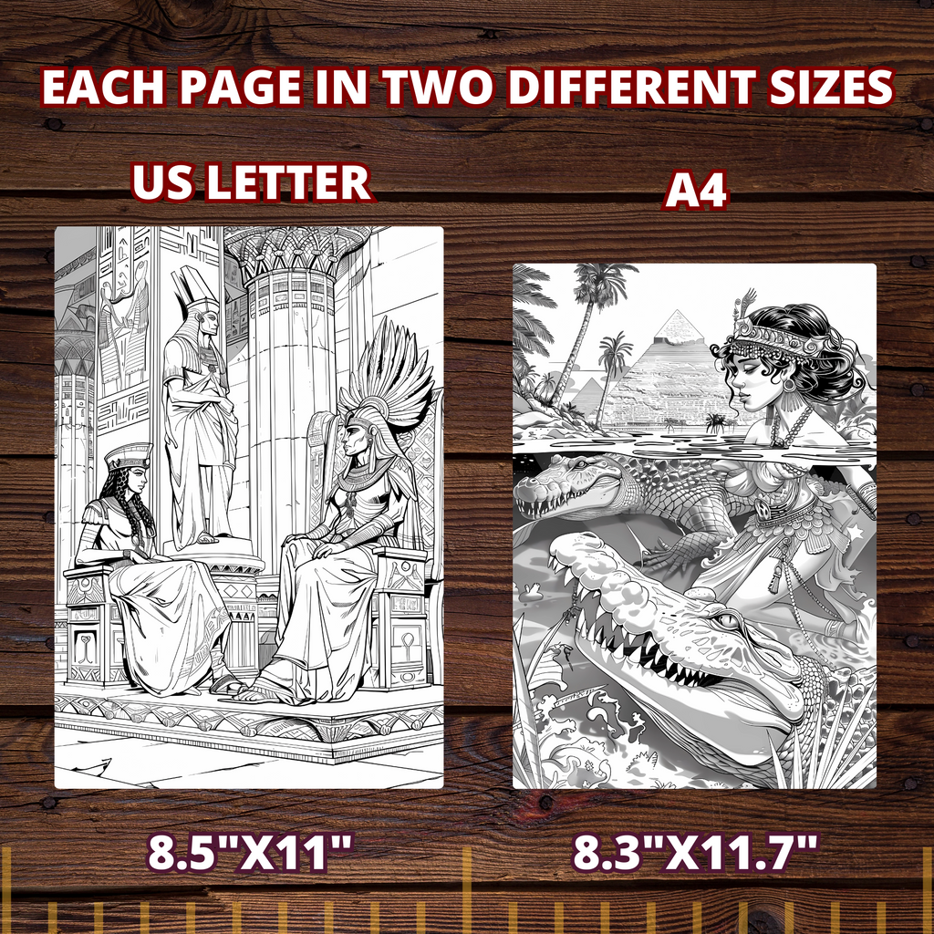Ancient Egyptian Stories Coloring Pages