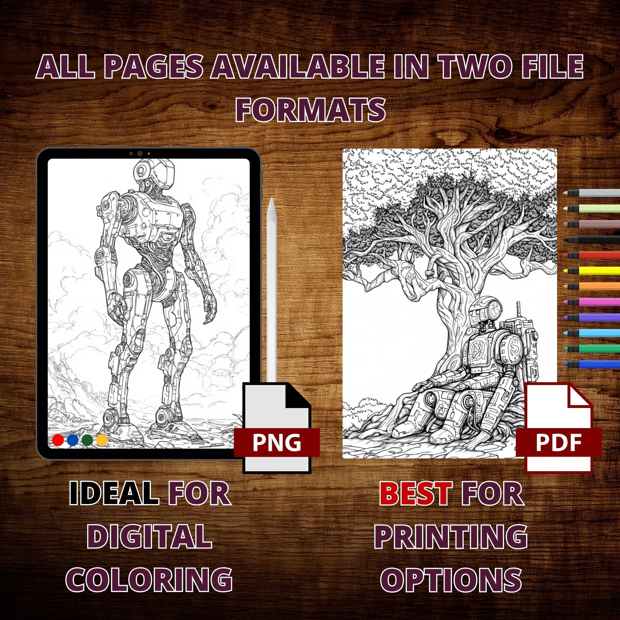 Earth Robot's Revolution Coloring Pages