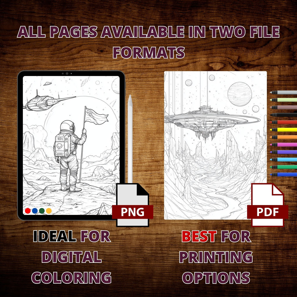 Universe Space Tour Coloring Pages