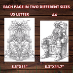 Steampunk Skulls Coloring Pages