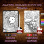 Time Travel Portals Coloring Pages