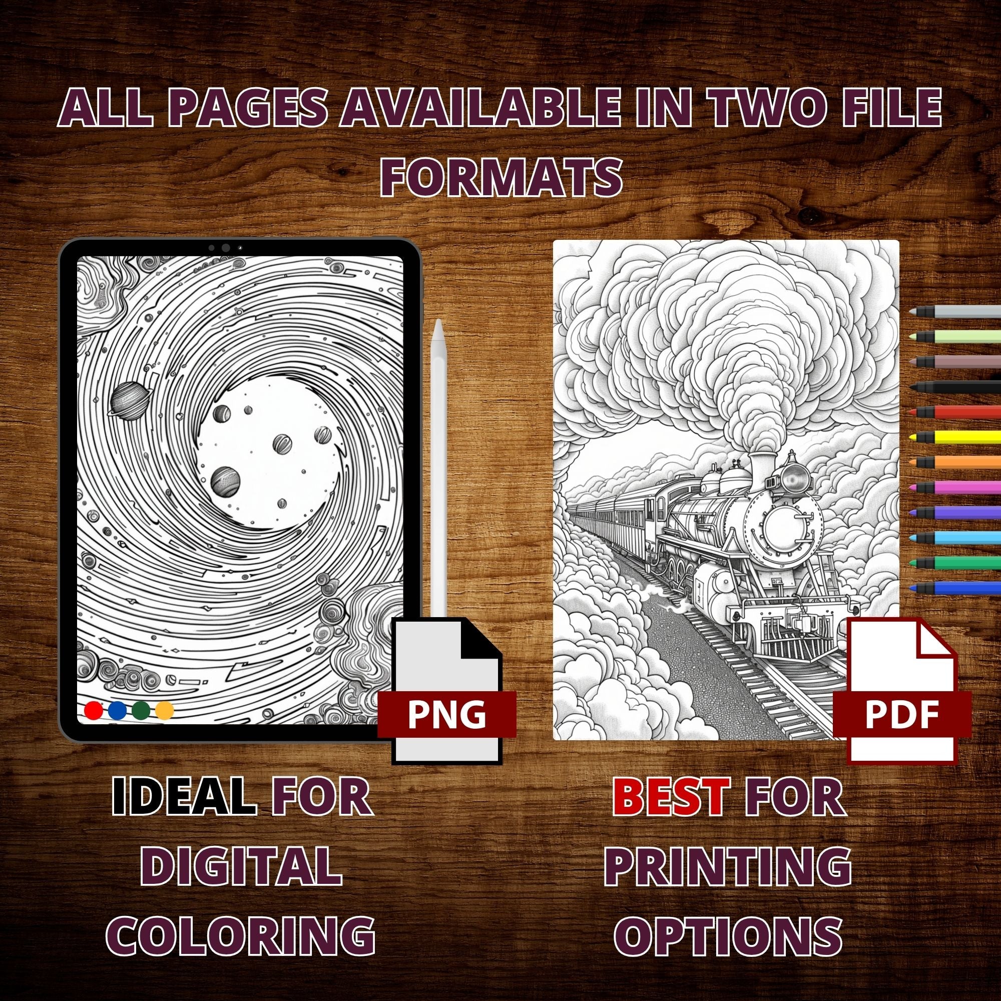 Time Travel Portals Coloring Pages