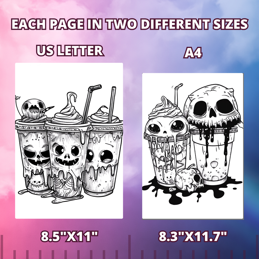 Spooky Delicious Food Coloring Pages