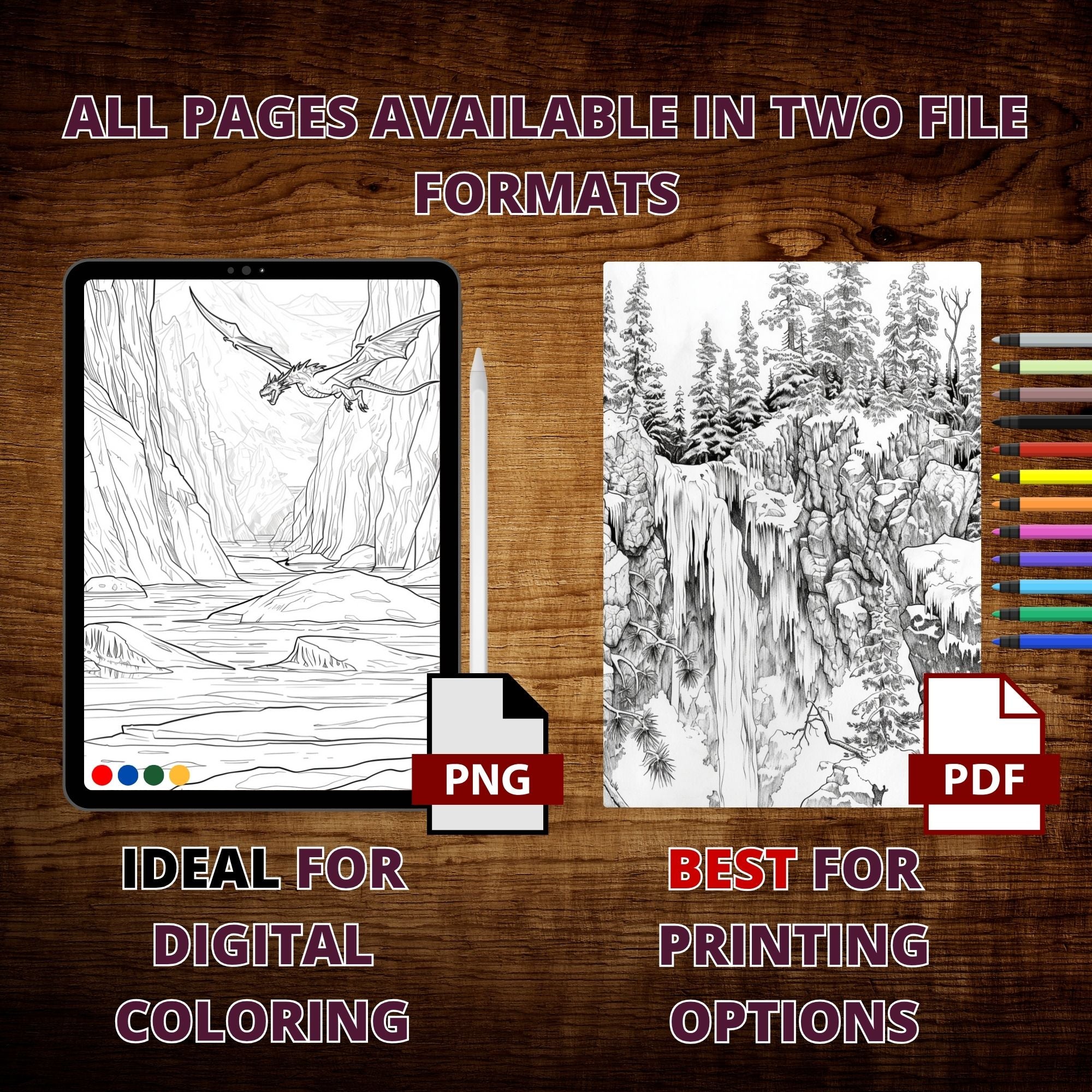 Frosted Fantasies Coloring Pages