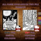 Wicked Witches Coloring Book Pages