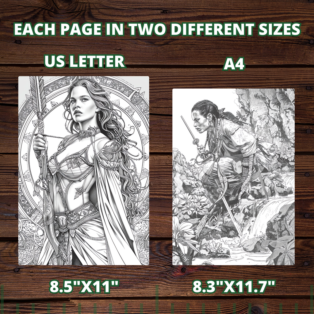 Beast Hunters' Realm Coloring Pages