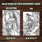 Beast Hunters' Realm Coloring Pages