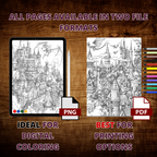 Old City Monsters Coloring Pages Collection