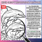 Dolphin Play Coloring Pages