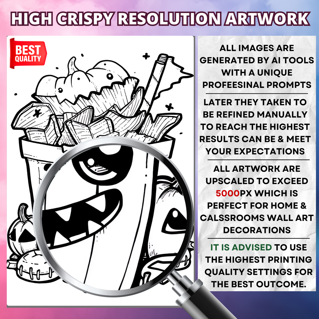 Spooky Delicious Food Coloring Pages